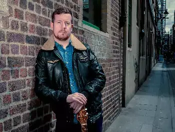 George Murphy in a Dublin laneway