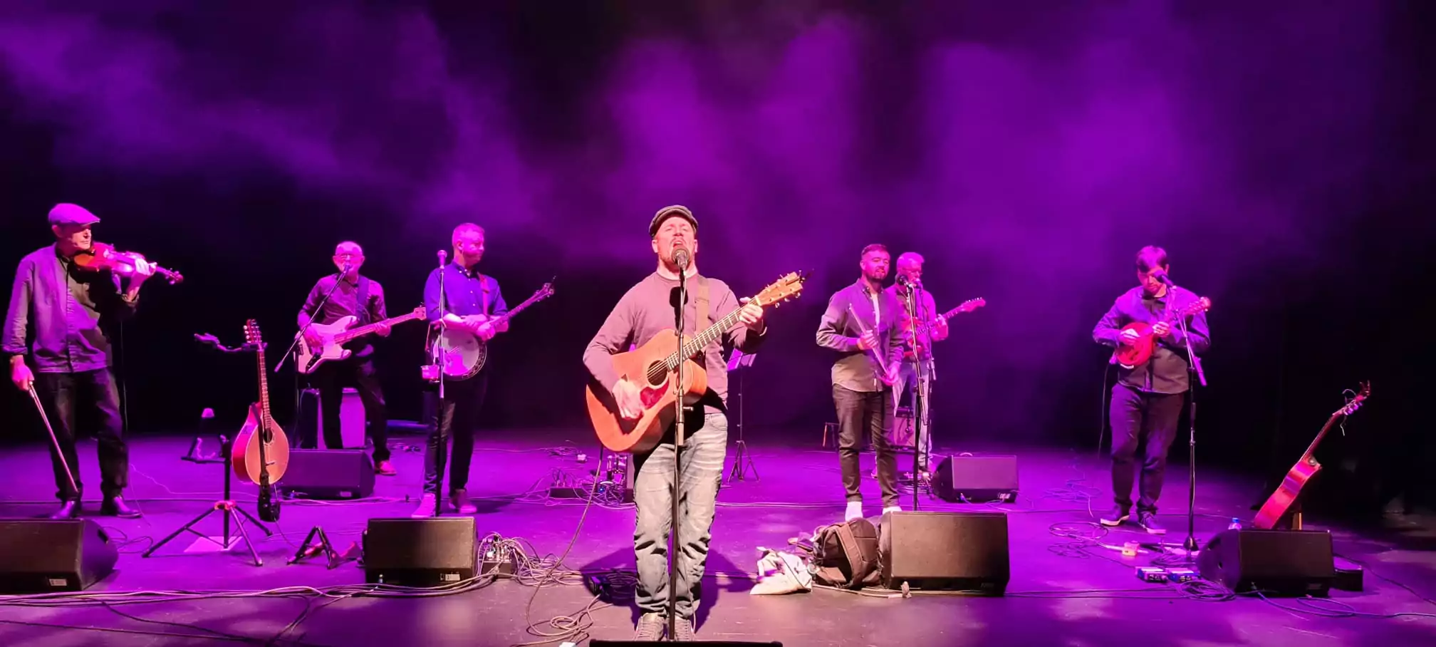 George Murphy and The Rising Sons on stage